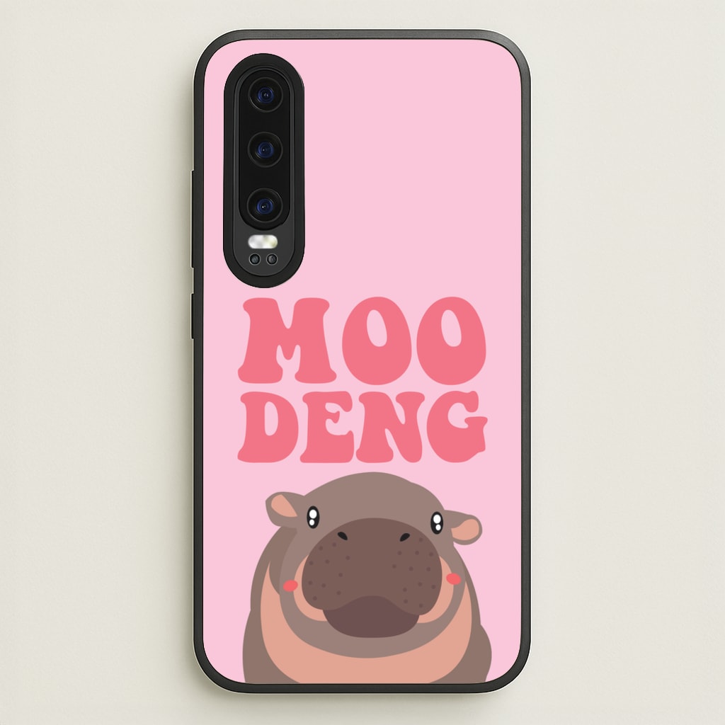 Moo Pink - Moo Deng Phone Case for Huawei P30