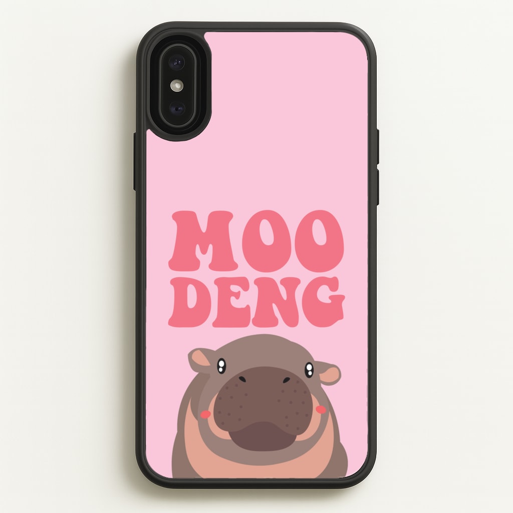 Moo Pink - Moo Deng Phone Case for iPhone XS Max