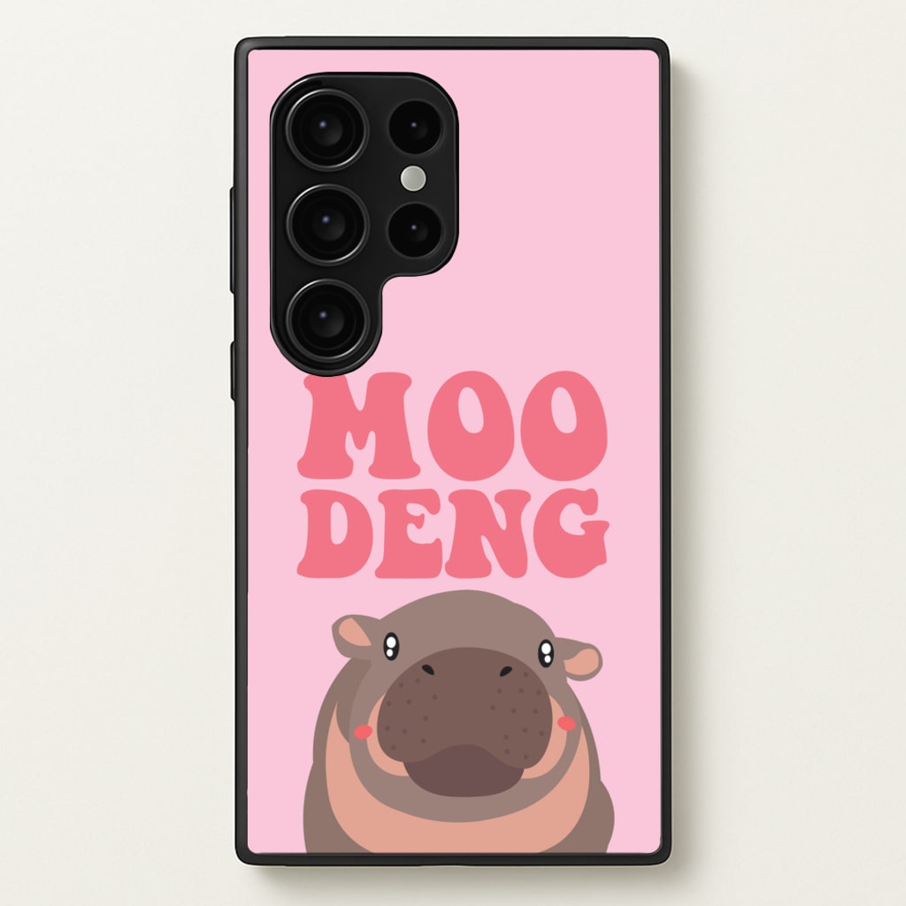 Moo Pink - Moo Deng Phone Case for Galaxy S24 Ultra