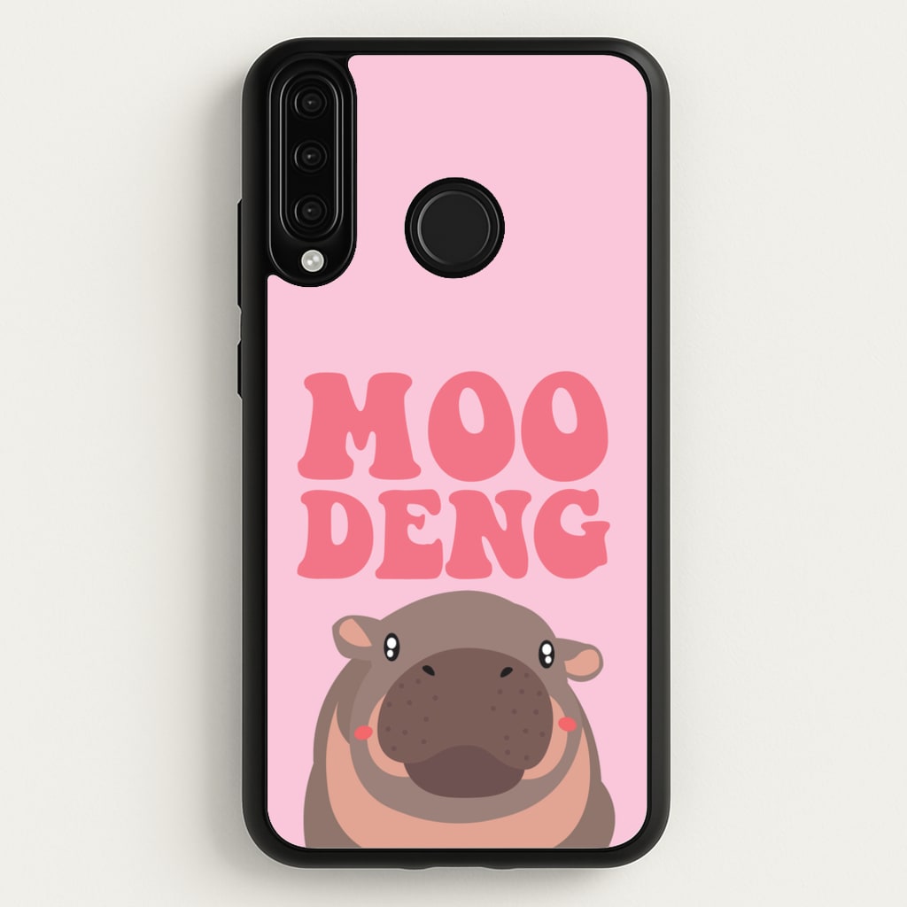 Moo Pink - Moo Deng Phone Case for Huawei P30 Lite