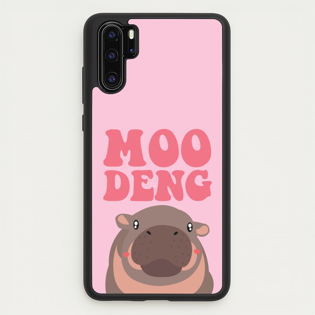 Moo Pink - Moo Deng Phone Case for Huawei P30 Pro