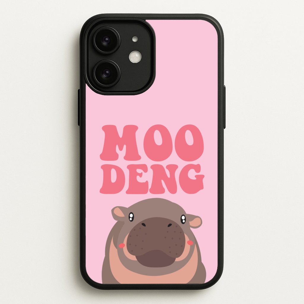 Moo Pink - Moo Deng Phone Case for iPhone 11