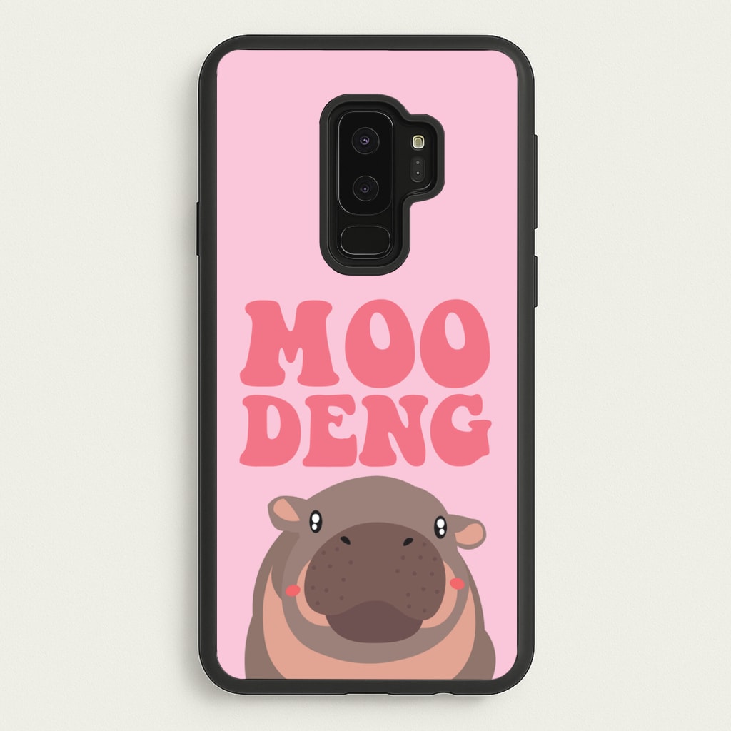 Moo Pink - Moo Deng Phone Case for Galaxy S9 Plus