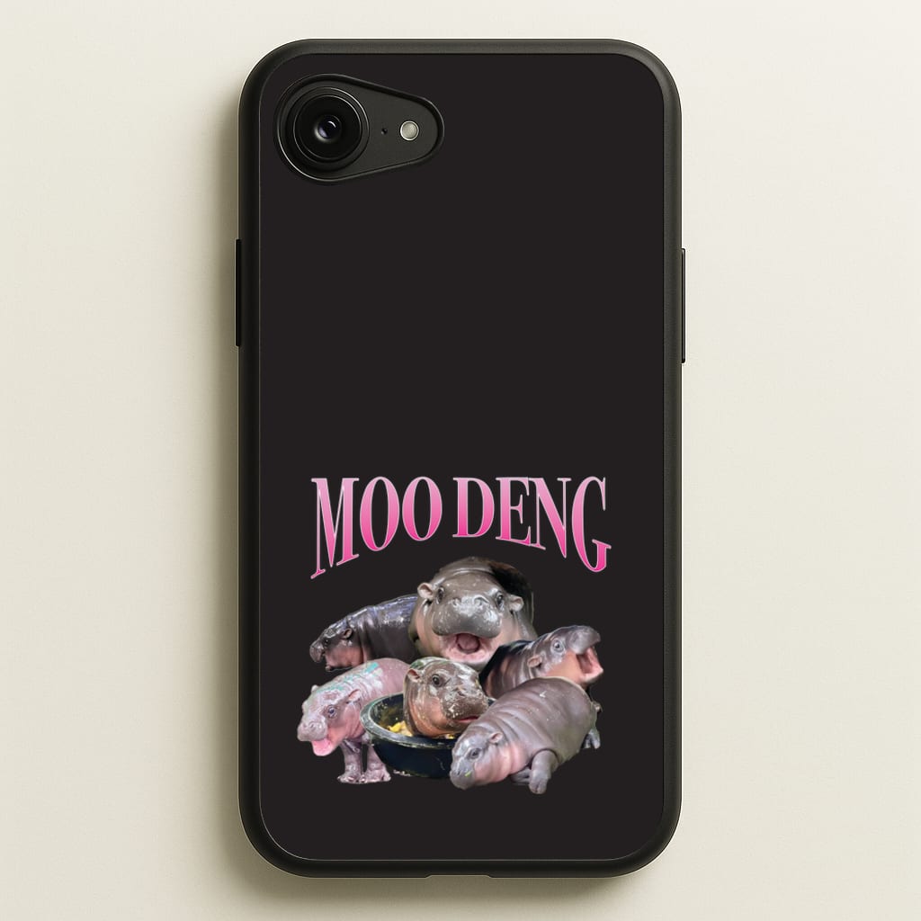 Moo Collage - Moo Deng Phone Case for iPhone 16e