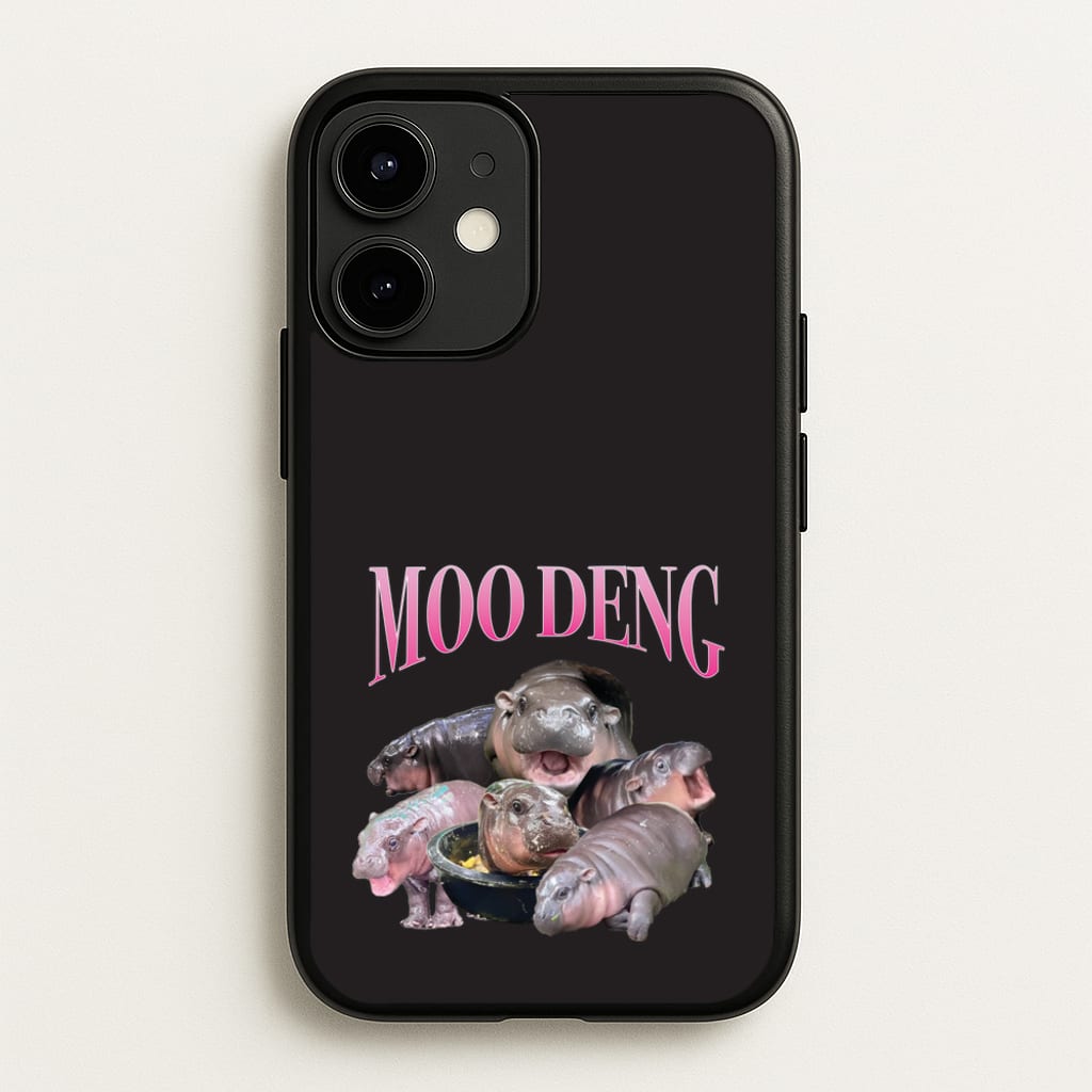 Moo Collage - Moo Deng Phone Case for iPhone 12 Mini