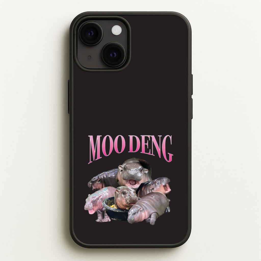 Moo Collage - Moo Deng Phone Case for iPhone 13 Mini