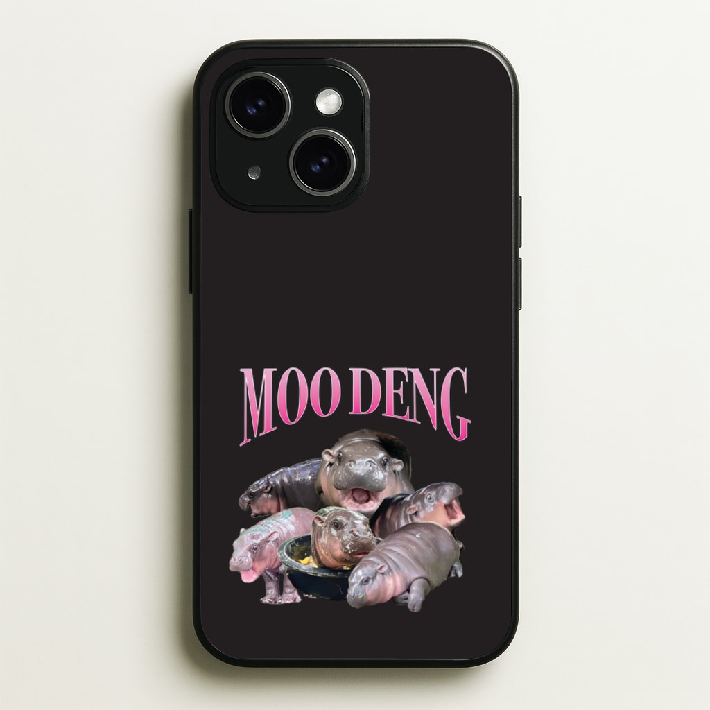 Moo Collage - Moo Deng Phone Case for iPhone 14 Plus