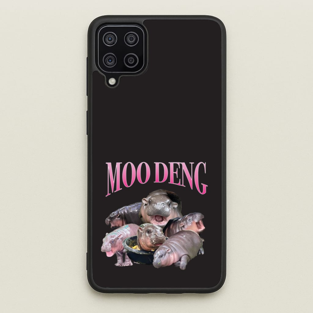 Moo Collage - Moo Deng Phone Case for Galaxy A12