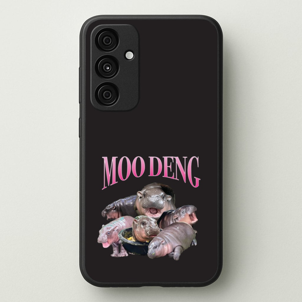 Moo Collage - Moo Deng Phone Case for Galaxy A35