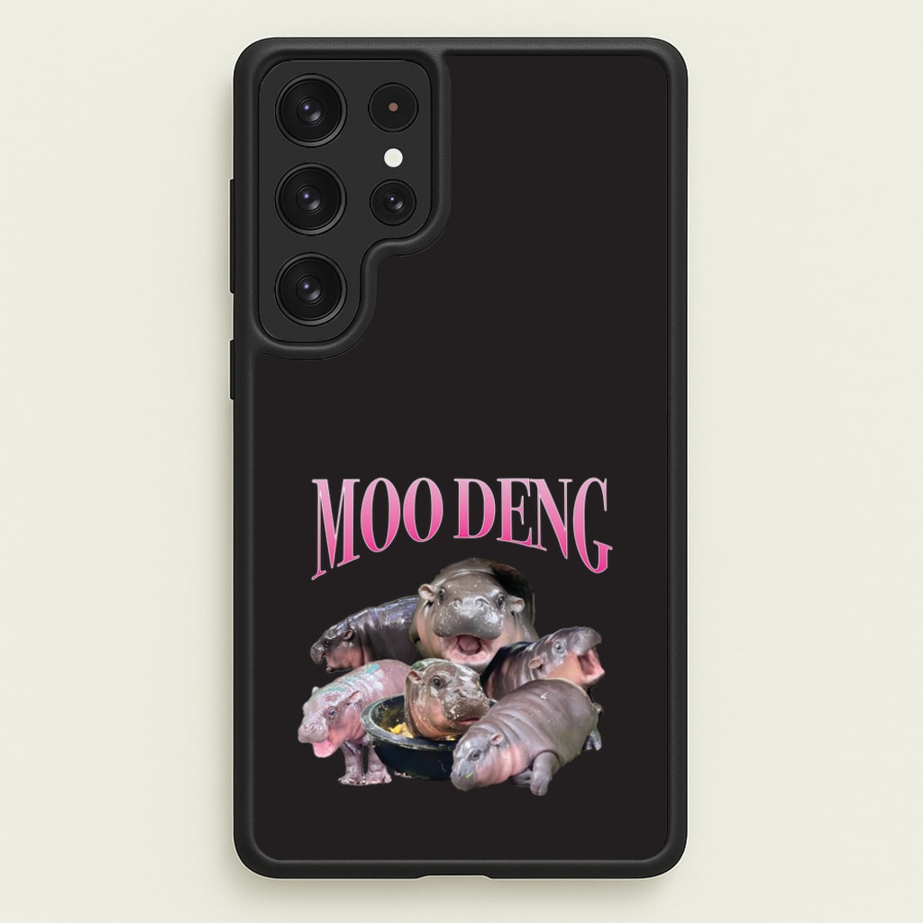 Moo Collage - Moo Deng Phone Case for Galaxy S22 Ultra