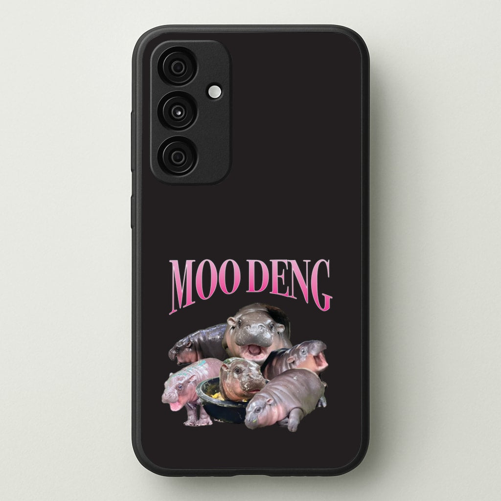 Moo Collage - Moo Deng Phone Case for Galaxy A55