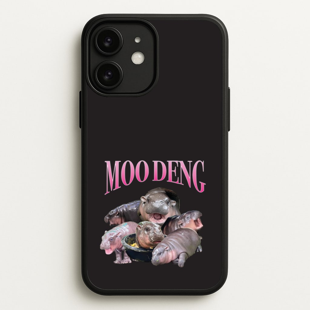 Moo Collage - Moo Deng Phone Case for iPhone 11