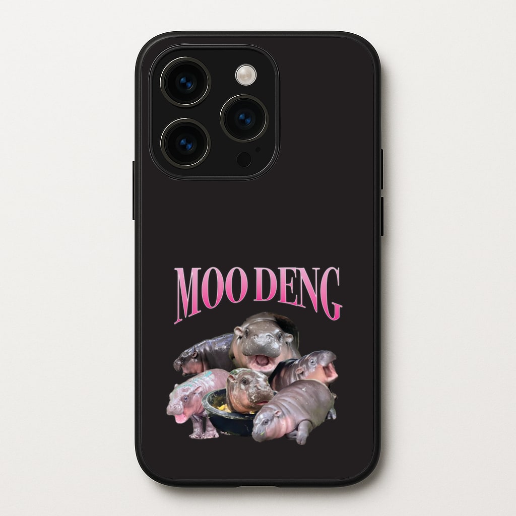 Moo Collage - Moo Deng Phone Case for iPhone 15 Pro