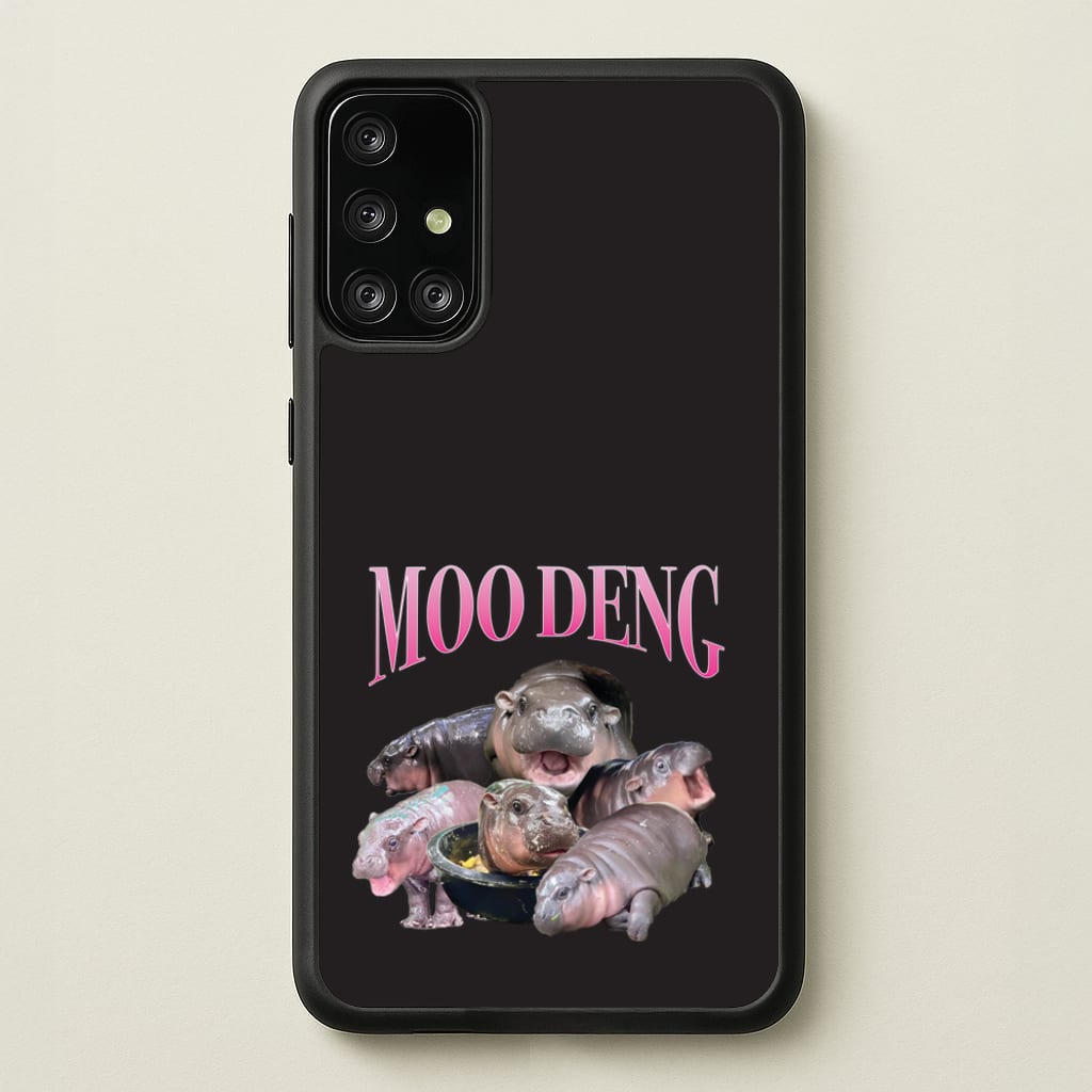 Moo Collage - Moo Deng Phone Case for Galaxy A71