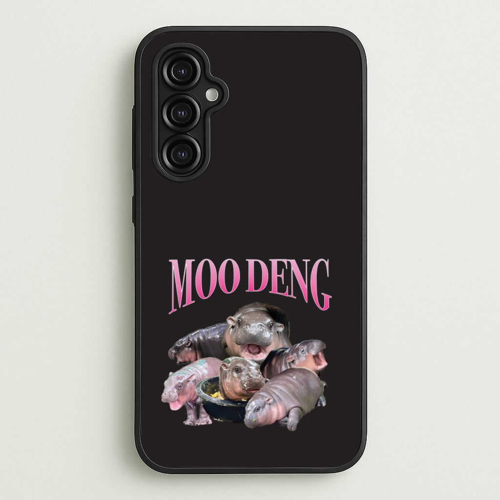 Moo Collage - Moo Deng Phone Case for Galaxy A14