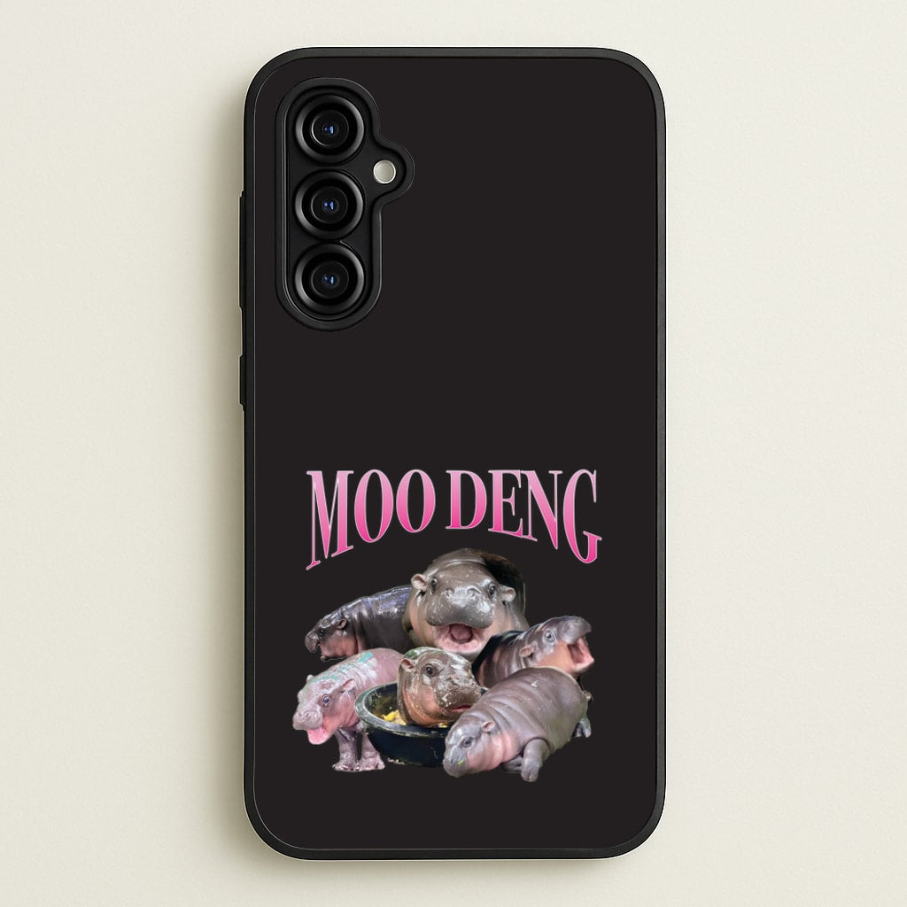 Moo Collage - Moo Deng Phone Case for Galaxy A54