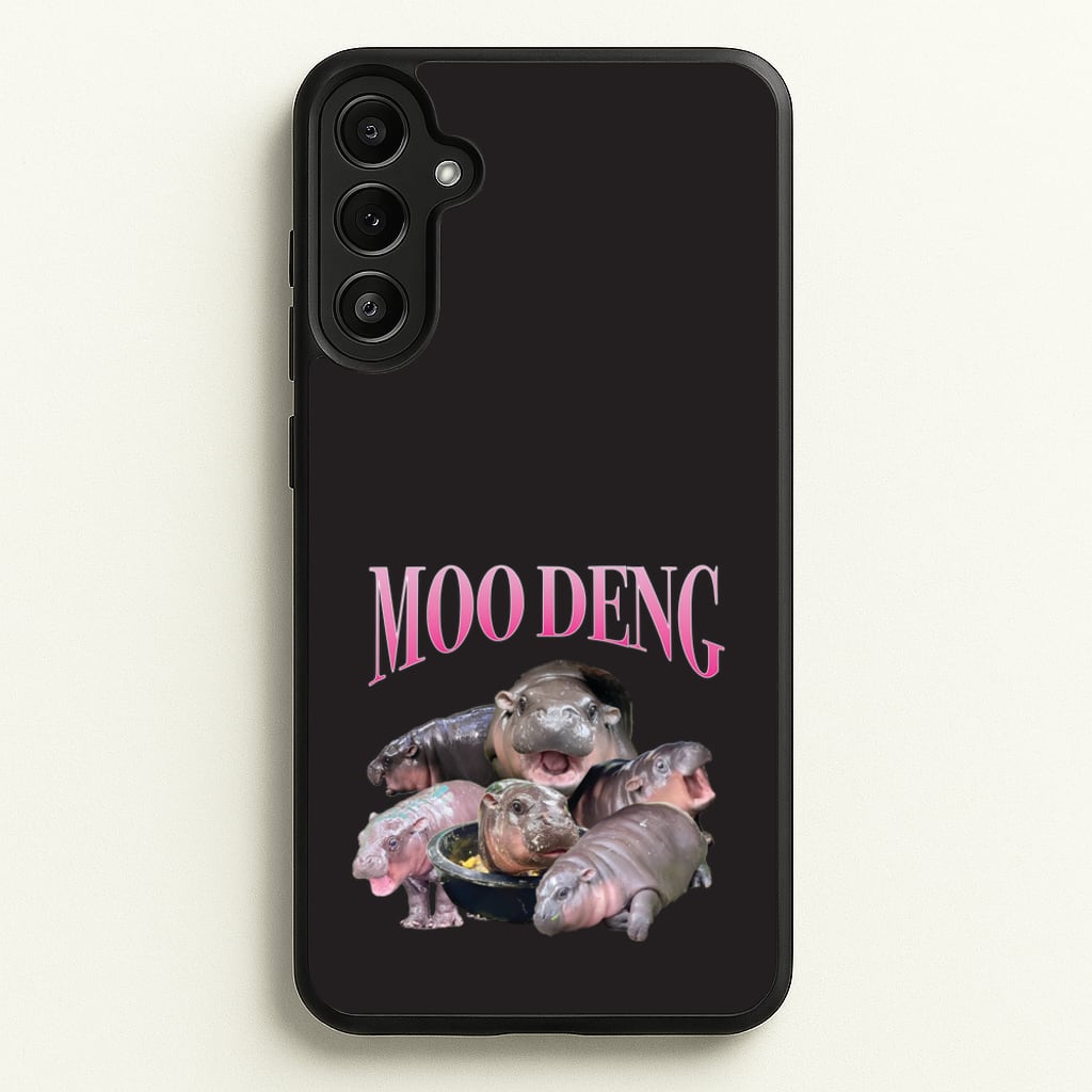 Moo Collage - Moo Deng Phone Case for Galaxy A34