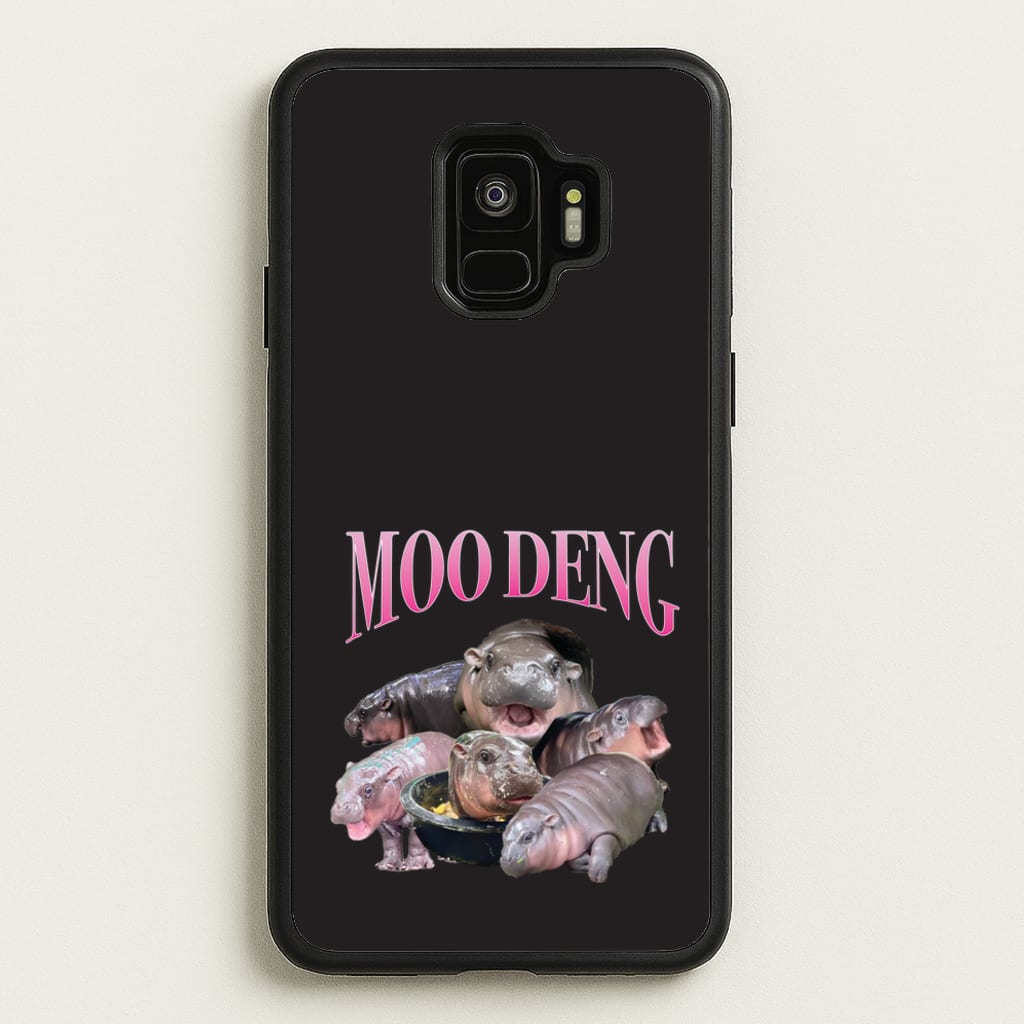 Moo Collage - Moo Deng Phone Case for Galaxy S9