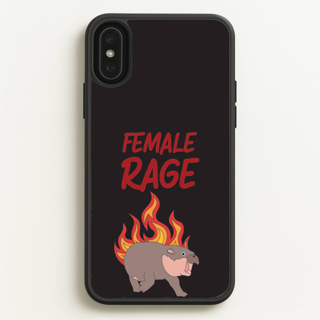 Female Rage - Moo Deng Phone Case for iPhone XS Max