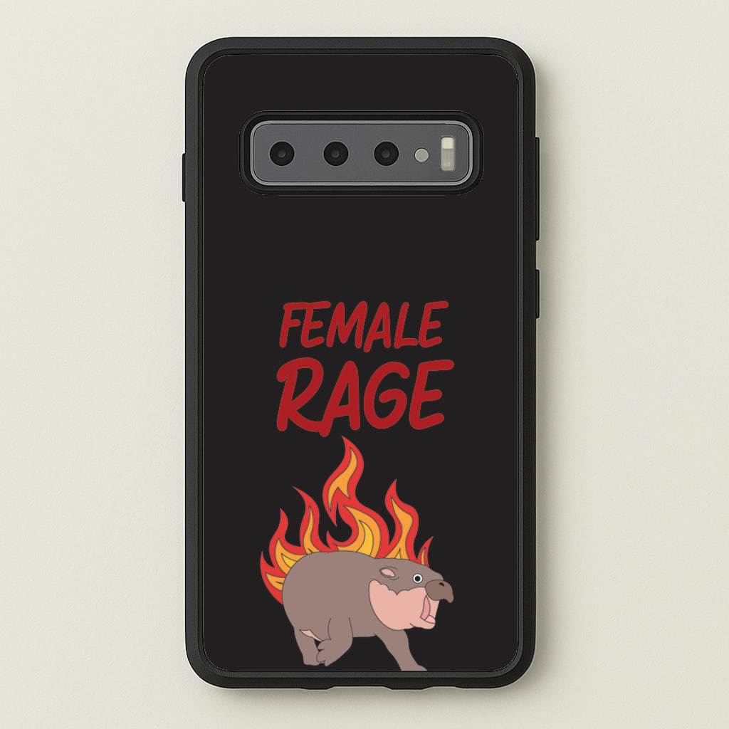 Female Rage - Moo Deng Phone Case for Galaxy S10