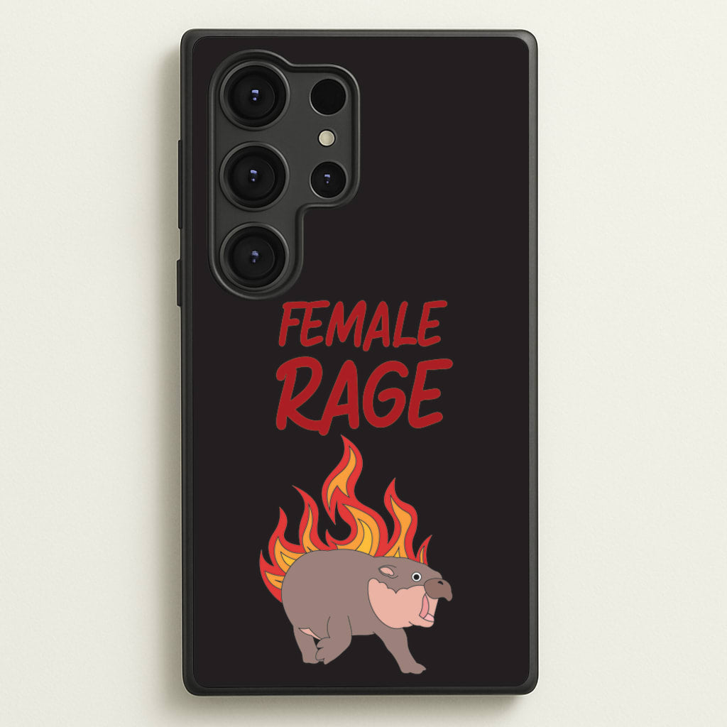 Female Rage - Moo Deng Phone Case for Galaxy S25 Ultra