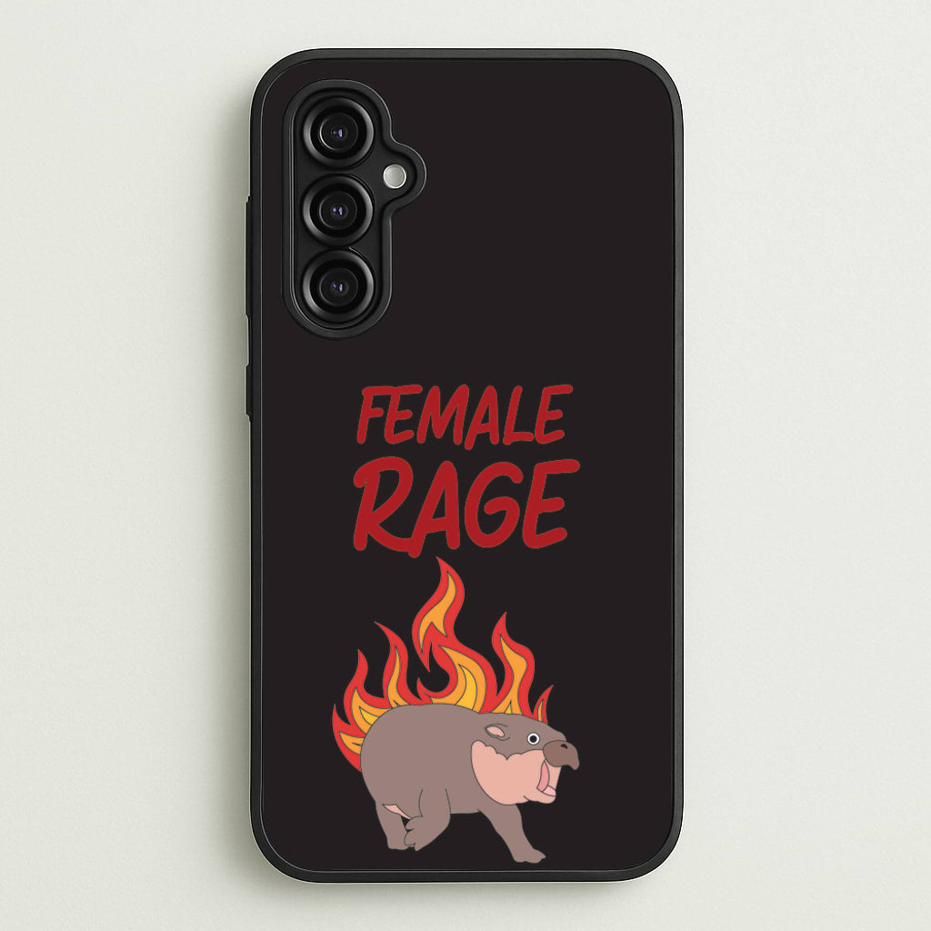 Female Rage - Moo Deng Phone Case for Galaxy A14