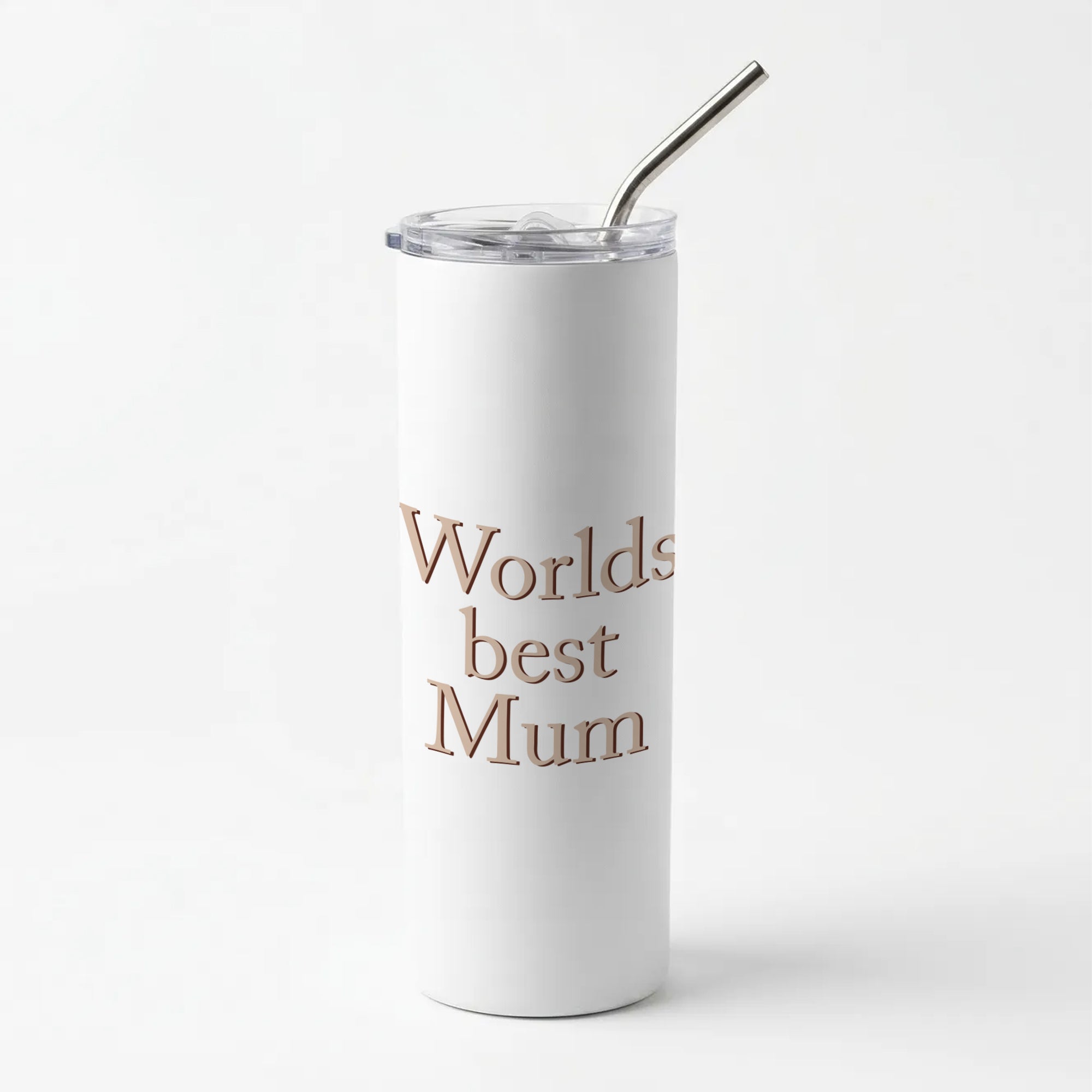 Worlds Best Mum - Floral Mother's Day Skinny Tumbler