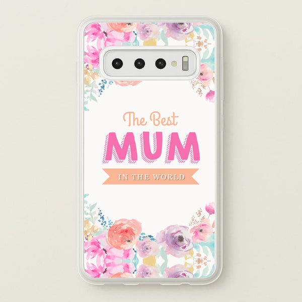 Best Mum In The World - Christmas Phone Case for Galaxy S10