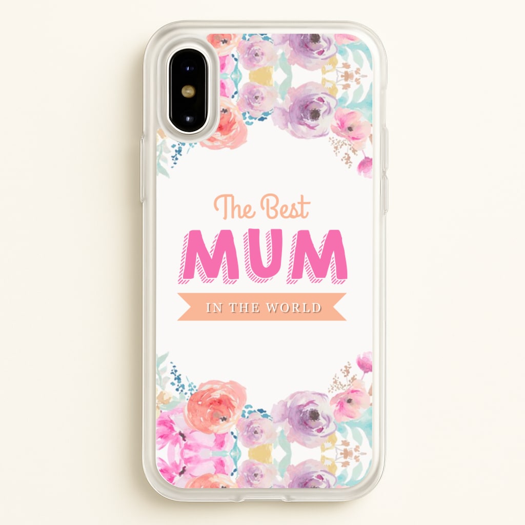 Best Mum In The World - Christmas Phone Case for iPhone X / XS