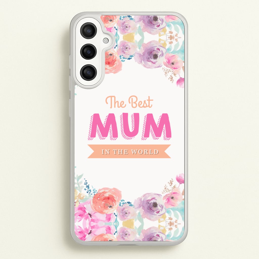 Best Mum In The World - Christmas Phone Case for Galaxy A34