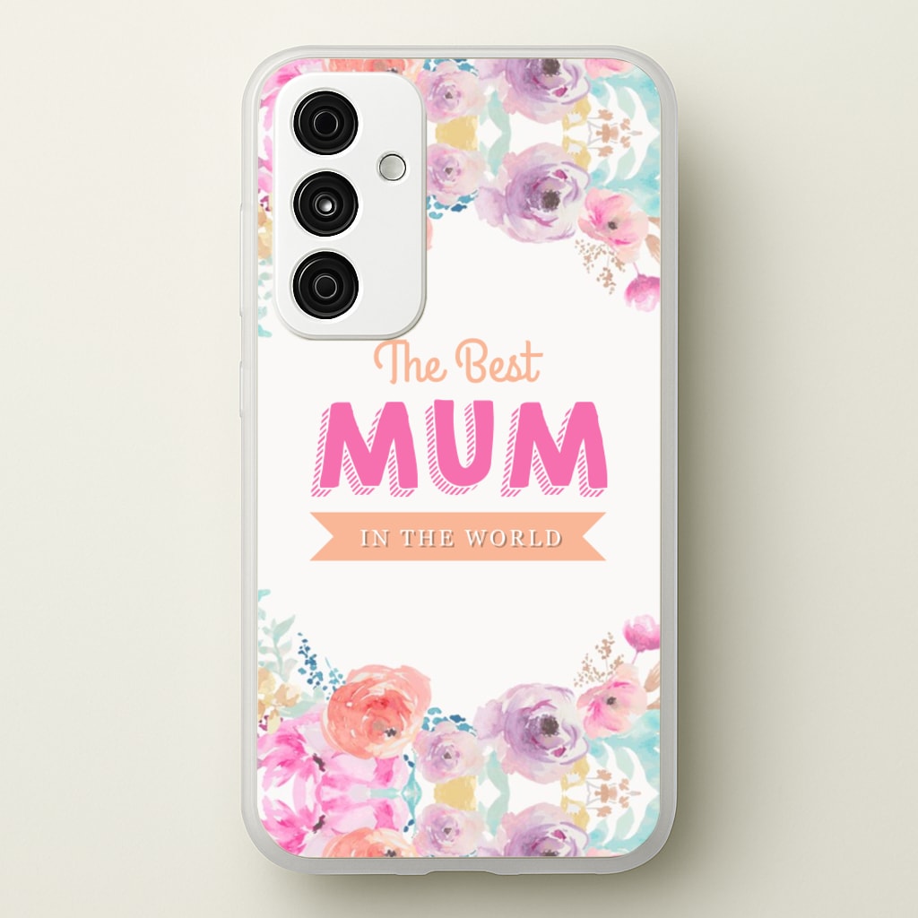Best Mum In The World - Christmas Phone Case for Galaxy A55