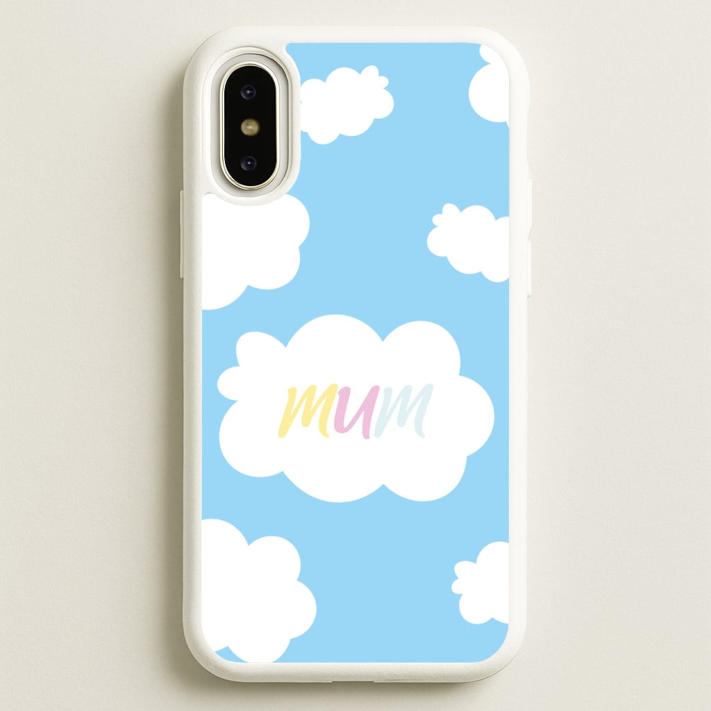 Clouds - Mothers Day - Mother's Day Phone Case for iPhone X / XS