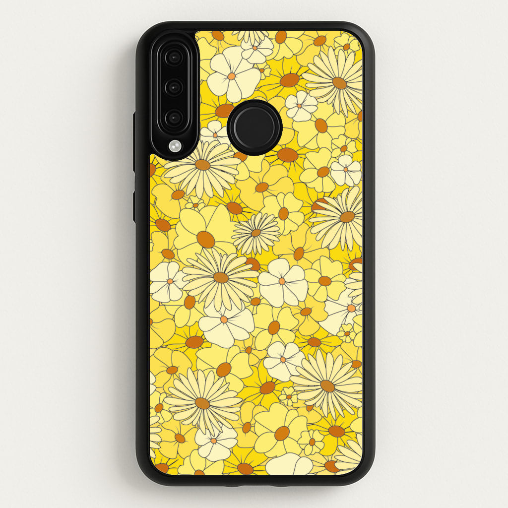 Yellow Flower Pattern - Mothers Day - Mother's Day Phone Case for Huawei P30 Lite