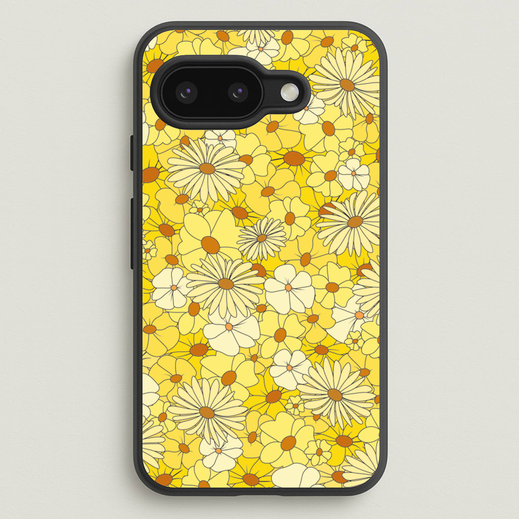 Yellow Flower Pattern - Mothers Day - Mother's Day Phone Case for Google Pixel 9a