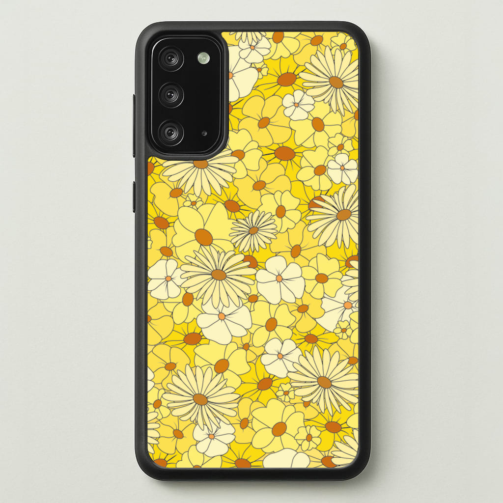 Yellow Flower Pattern - Mothers Day - Mother's Day Phone Case for Galaxy Note 20