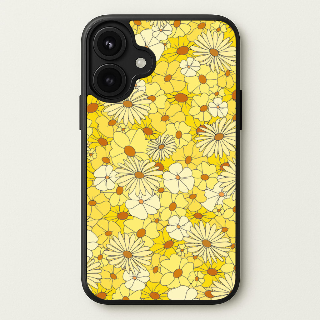 Yellow Flower Pattern - Mothers Day Phone Case for iPhone 17