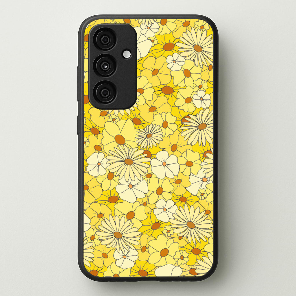 Yellow Flower Pattern - Mothers Day - Mother's Day Phone Case for Galaxy A15
