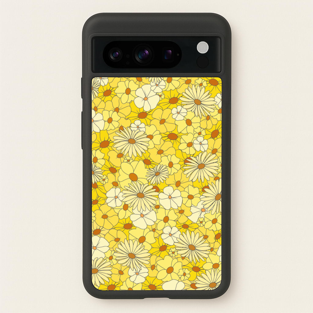 Yellow Flower Pattern - Mothers Day - Mother's Day Phone Case for Google Pixel 8 Pro