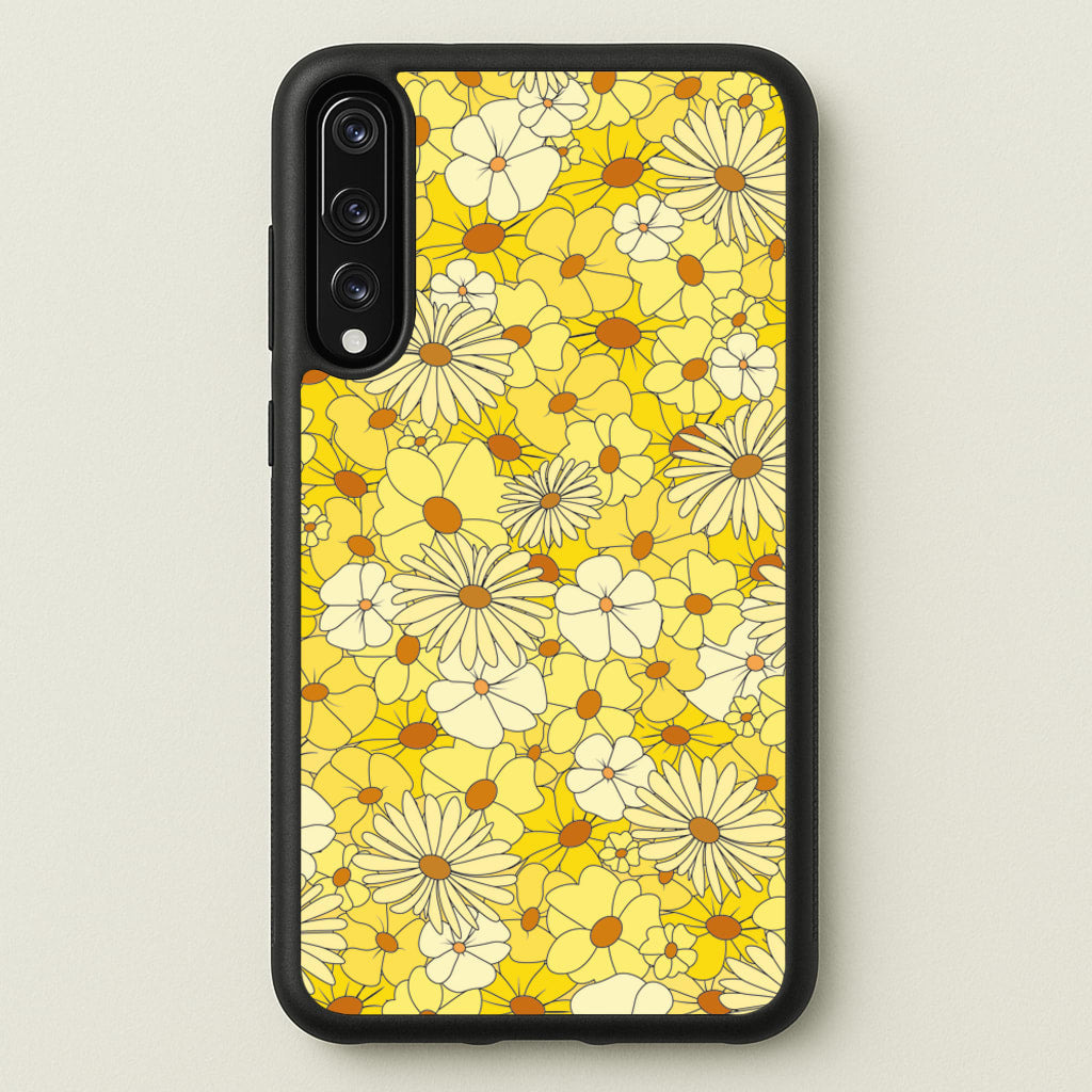 Yellow Flower Pattern - Mothers Day - Mother's Day Phone Case for Huawei P20 Pro