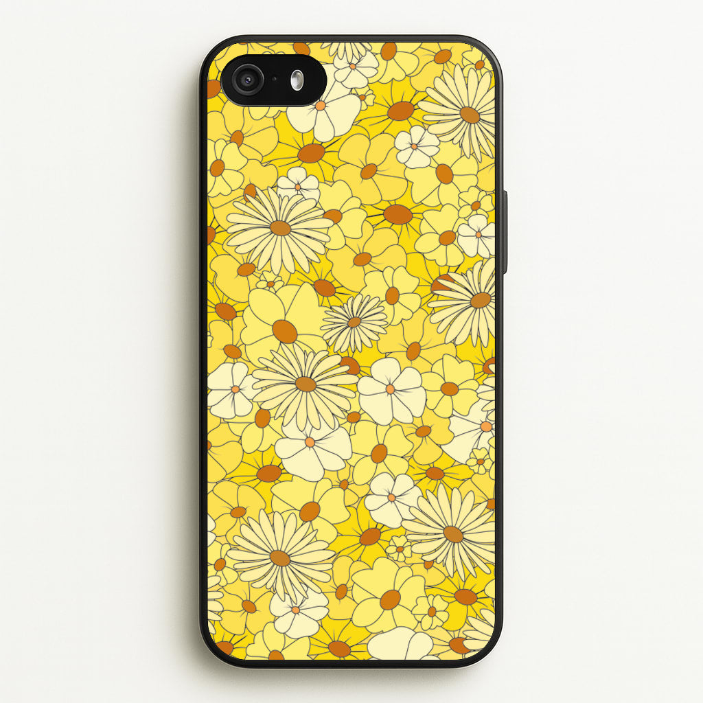 Yellow Flower Pattern - Mothers Day - Mother's Day Phone Case for iPhone 5 / 5s / SE 2016