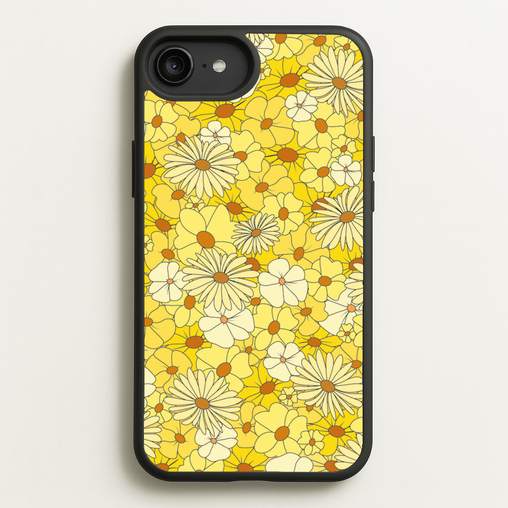 Yellow Flower Pattern - Mothers Day - Mother's Day Phone Case for iPhone 6 Plus / 7 Plus / 8 Plus