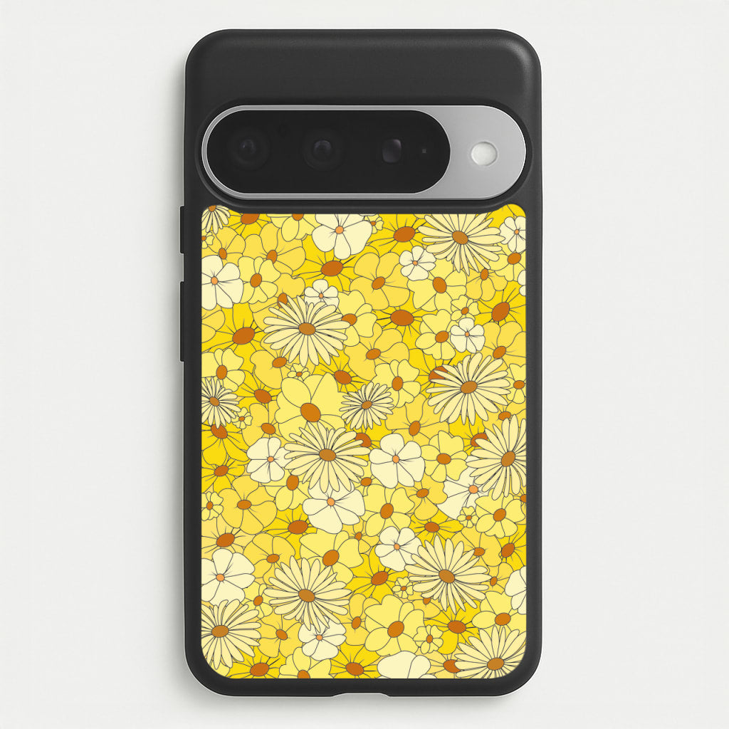 Yellow Flower Pattern - Mothers Day Phone Case for Google Pixel 10 Pro XL