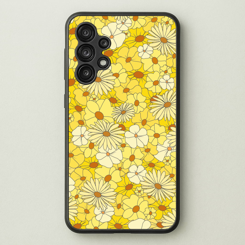Yellow Flower Pattern - Mothers Day - Mother's Day Phone Case for Galaxy A13