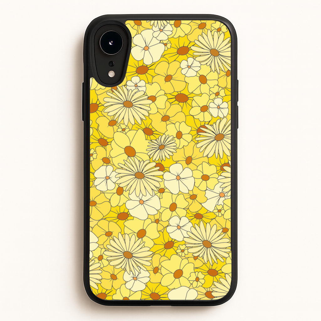 Yellow Flower Pattern - Mothers Day - Mother's Day Phone Case for iPhone XR