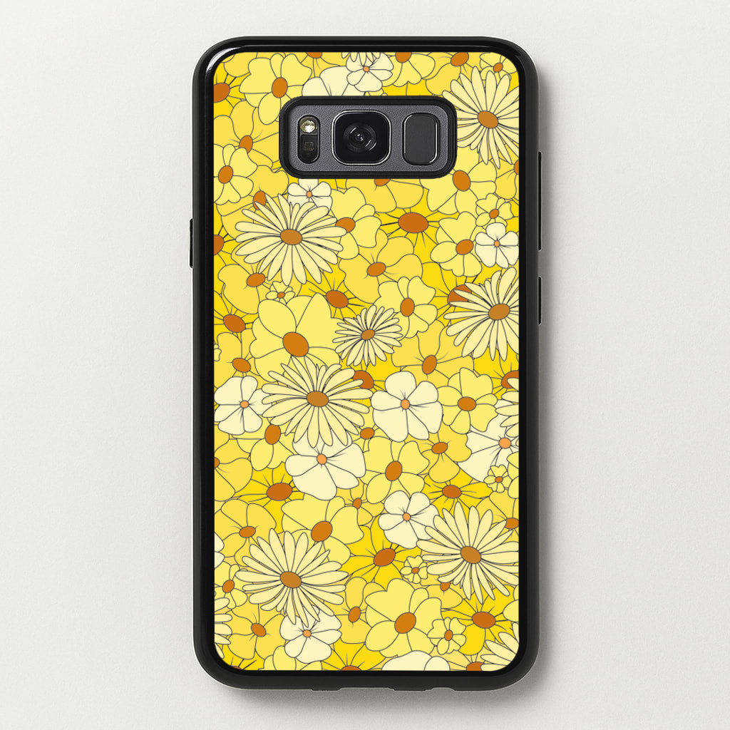 Yellow Flower Pattern - Mothers Day - Mother's Day Phone Case for Galaxy S8