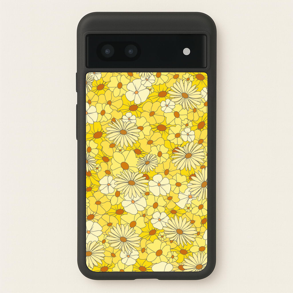 Yellow Flower Pattern - Mothers Day - Mother's Day Phone Case for Google Pixel 6a