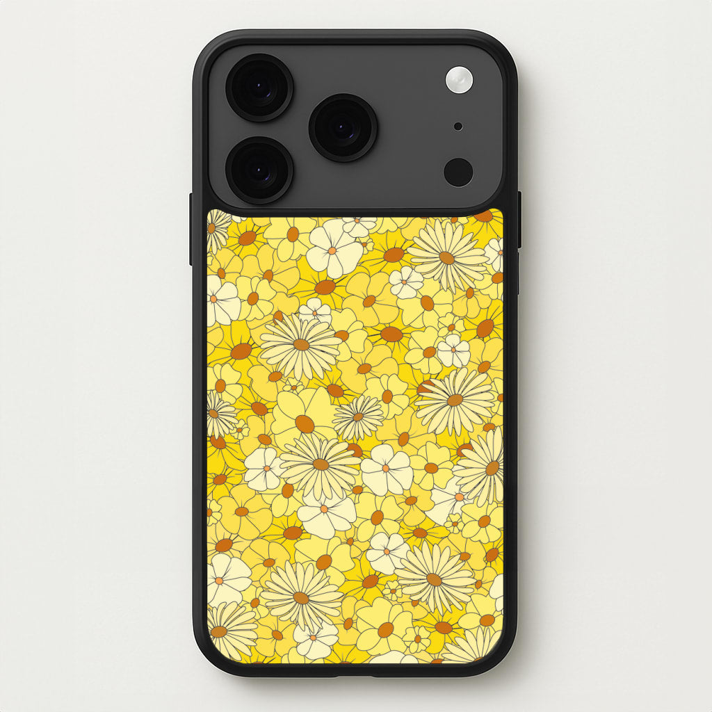 Yellow Flower Pattern - Mothers Day Phone Case for iPhone 17 Pro