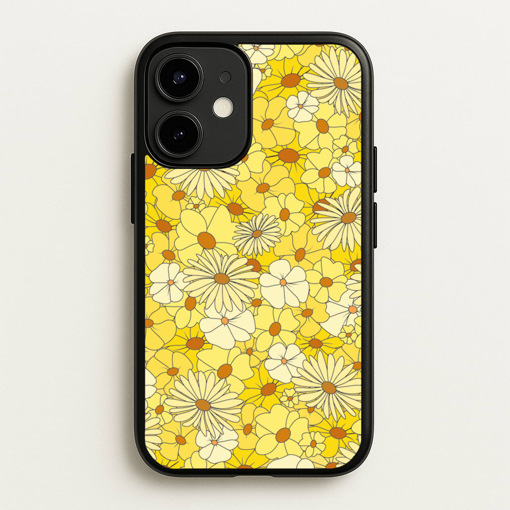Yellow Flower Pattern - Mothers Day - Mother's Day Phone Case for iPhone 12 Mini