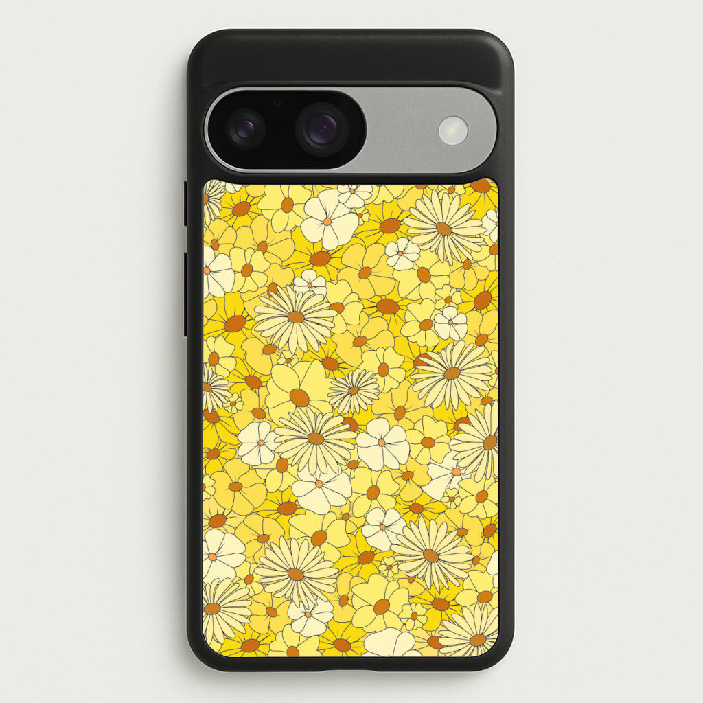 Yellow Flower Pattern - Mothers Day - Mother's Day Phone Case for Google Pixel 9 / 9 Pro