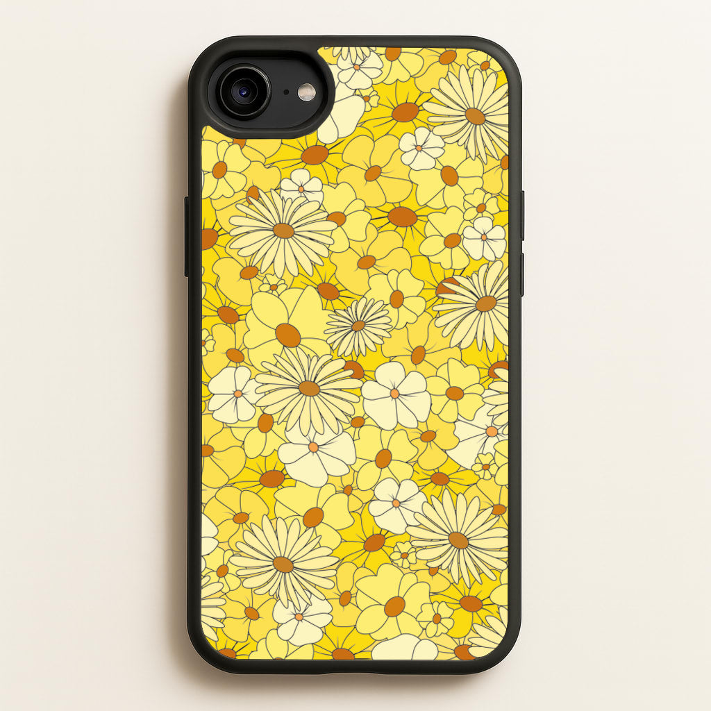 Yellow Flower Pattern - Mothers Day - Mother's Day Phone Case for iPhone 6 / 7 / 8 / SE